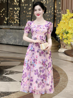 [MIỄN SHIP] MDU4307 Váy Tơ Hàn Mềm Mịn - Vẻ Đẹp Tinh Tế, Quyến Rũ Dành Cho Nữ Women Dress Navy