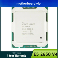 โปรเซสเซอร์ Intel Xeon E5 2650 V4, SR2N3, 2.2GHz, 12-Core, 24-Thread, LGA 2011-3, CPU, สำหรับหน่วยปร