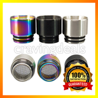 Putera keluli tahan karat Anti Spitback Wide Bore 810 Drip Tip Mouthpiece