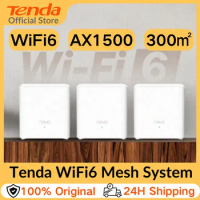Tenda Nova MX3 AX1500 Mesh WiFi 6 System 3500 sq.ft WiFi 6 Mesh System Gigabit Mesh Router Dual-Band Mesh Network 80 Devices