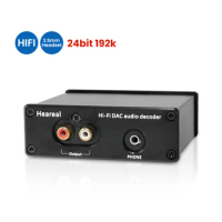 Heareal HIFI DAC Audio ES9018 Computer DAC Decoder Notebook USB Audio PC External Sound Card Drive-Free 24Bit 192K