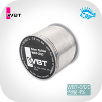 免運 德國原裝保真現貨 WBT-0820 0.8MM 含銀4% 發燒音響焊錫絲焊錫線