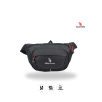 ELEVEN Tas Pinggang Crocodile Pria Slingbag Hitam Ringan Water Resistance 27x15.5x9cm Bahan Nylon & 