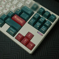 ECHOME Russian Language Theme Keycap PBT Dye-sublimation Retro USSR Keyboard Cap Cherry Profile KeyCap for Mechanical Keyboard