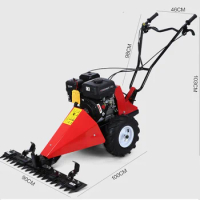 YG Gasoline 120 cm Long Blade Lawn Mower Hand Push Lawn Mower Household Lawn Mower