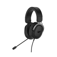 【享最高折300】華碩 TUF GAMING H3 Gun Mental電競耳機/黑/耳罩式/90YH028G-B1UA00