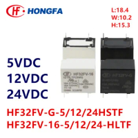 5Pcs New Original HF32FV -G-5-HSTF HF32FV-G-12-HSTF HF32FV-G-24-HSTF HF32FV-16 -5 12 24 HLTF 4PIN 10