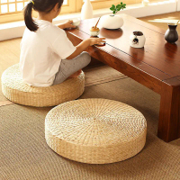 Straw futon seat mat tatami home play Zazen meditation mat floating on the ground seat mat rattan pl