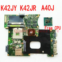 K42JR Mainboard For ASUS A40J K42JY K42JR Laptop Motherboard A40J Notebook REV 4.1 1GB DDR3 100% Tested