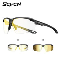 SCVCN Photochromic Cycling Glasses Outdoor Running Sunglasses Men Shockproof Tactical Goggles Outdoo