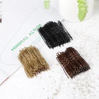 ผม 50pcsset โบกมือ U-ทรงผม Bobby Pin Barrette Barrette Grip Clip Clip