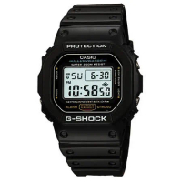 CASIO G-SHOCK 經典DW-5600系列電子腕錶-黑 DW-5600E-1