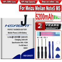 HSABAT BA621 5200mAh Battery for Meizu Meilan Note5 M5 Note 5