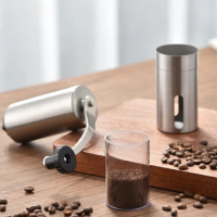 PARACITY Portable Bean Grinders Kitchen Accessories Tool Coffee Grinder Mini Stainless Steel Easy Hand Handmade Mill Foamer