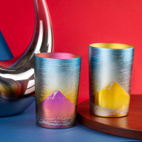 【HORIE】日本製 超輕量雙層純鈦杯 保冷杯 水杯 富士山 鈦杯(赤富士+金富士2入組 270cc)