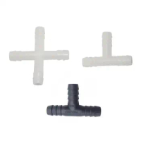 20 Pcs 10mm Tee connector Rabbit waterer Connecting pipe Plastic Adapter chicken nipple drinker Farm Equipment Hose Connector