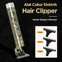 VIP Alat Cukur Rambut Elektrik Barber Hair Clipper Dragon n Phoenix - WS-T99 - Golden Best Price