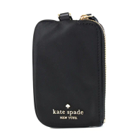 【KATE SPADE】尼龍零錢袋識別證掛帶票卡夾-黑色