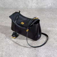 BALENCIAGA Tas BALENCIAGA RODEO GHW BLACK SMOOTH CALFSKIN HANDBAG 100% ORIGINAL