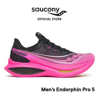 Sepatu Lari Pria SAUCONY Shoes Endorphin Pro 5 Men 43 BLACK/SHOCK