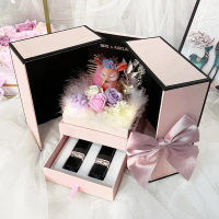 Bouquet Sabun Bunga Gincu Kotak Hadiah Kotak Hadiah Cenderamata Kotak Hadiah Rusa Kotak Hadiah Pesta