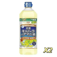 日清 0膽固醇芥花籽與亞麻籽油 800gX2【平行進口】有效期26年11月