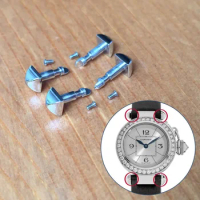 steel watch screw rod for Cartier Pasha 28mm watch lug connect strap screw tube parts tools