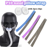 CPAP Elastic Headband Mask P10 Nasal Pillow Mask Includes 2 Adjustment Clips Suitable for Resmed Airfit P10 Nasal Mask Headband