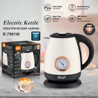 R7991Household Electric Kettle 1680W-2000W Strong Power 3Color Stainless Steel Automatic Power-off 1.5L