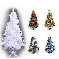 摩達客 10尺豪華夢幻白色聖誕樹(飾品組/不含燈)