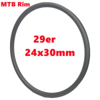 MTB Rim XC Super Light 24x30 Asymmetric Bicycle Wheel Rim UD Matte 28 Holes MTB Carbon Rim 29er 24mm Depth 30mm Width XC Mtb Rim