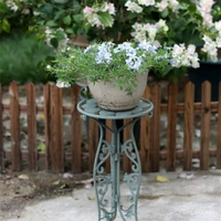 免運 灰綠色葡萄葉高腳花架凳 擡高架 庭院花園裝飾盆架 可開發票