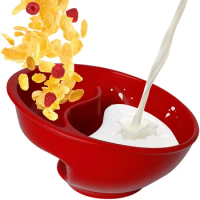 Dry Wet Separation Cereal Bowl Milk Bowl Cereal Bowl One-Person Breakfast Yogurt Muesli Mepal Porridge Milk Fruits Dishes