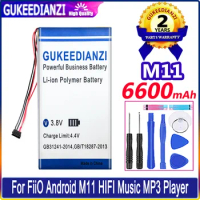 GUKEEDIANZI Battery 6600mAh For Fiio Android M11 Pro HIFI Music MP3 Player Digital Bateria