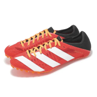 【adidas 愛迪達】田徑鞋 Sprintstar 男鞋 紅 黑 輕量 田徑 釘鞋 運動鞋 愛迪達(GX6686)