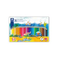 【STAEDTLER 施德樓】施德樓 水性色鉛筆36色組 鐵盒裝 MS14410M36