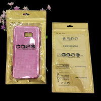 100Pcs/Lot 11*20cm Golden / Clear New Mobile Phone Case Cover Packaging Bag Storage for iPhone 4S 5 5S 6 6S Plastic Ziplock Bags