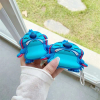 MINISO Lilo &amp; Stitch Cosplay Silicone Cover For Apple Air AirPods 2 3 Pro 3D Pods Earphone Earpods Earbuds Case