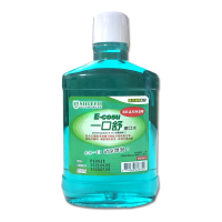 【E-COSU 一口舒】漱口水-清涼薄荷配方(600ML/瓶-0.1%克羅赫斯汀)