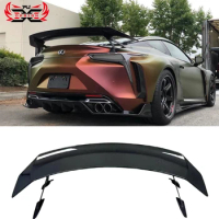 For Lexus LC500 LC500H Car Accessorise Dry Carbon Fiber Rear Wing Car Bodykit Rear Trunk Wing