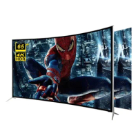 Manufacturer 65 inch television 4K Big Screen dual microphone Smart TV LED Television 65 inch TV