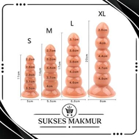Massager Butt Plug Soft Suction Cup Tersedia 5 Pilihan Ukuran XL