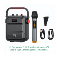30W Big Power Hand-held High Quality HI-FI Bluetooth Portable Speaker 2023 New Outdoor Wirelss Karaoke Sound System with UHF Mic