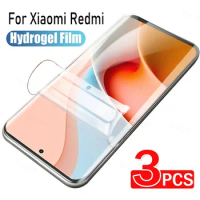 3Pcs Hydrogel Film Screen Protector For Xiaomi Redmi Note 12 11 9 8 7 Pro Max 9A 9C 10S Redmi Note 11 Pro Note 8T