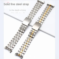 For Tudor Prince Watch Accessories High Quality Solid Stainless Steel Watch Band Straps Curved Metal Wristbands 13 17 19mm