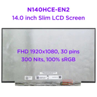 14.0 Slim Laptop LCD Screen N140HCE-EN2 for Asus ZenBook Duo UX481FL Non-Touch 100% sRGB Display Panel FHD1920x1080 30pins eDP