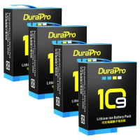 DuraPro 1800mAh Batteria for GoPro 9 Replacement Battery + Charger Hero 10 AHDBT-9 for Go Pro Hero 9 Hero 11 hero 12 Camera