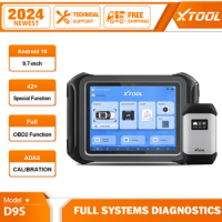 XTOOL D9S Programming Car All System Diagnoese Tools OBD2 Dagnostic Scanner for 24V Heavy Duty Truck ECU Coding 45+ Resets