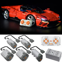 Power xgrepack motor remote control LED lighting upgrade modification suitable for Lego 42143 Ferrari Daytona SP3