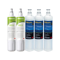 【3M】S003 DIY淨水器替換濾心2入-適用DS02+樹脂軟水濾心3入(F003-5*2+3RF-F001-5*3/適用WaterDuo 一年份)